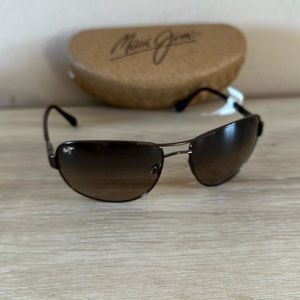 Maui Jim sunglasses brown aviatorsNWT